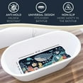 thumbnail image 2 of Homerella Baby Bath Tub Mat | Anti Mold Mildew Resistant Non Slip Kids and Adult Bath Tub Shower Mats | 40x16 inch Long with Suction Cups for Secure Grip Hooks for Storage & Drying | Machine Washable, 2 of 5