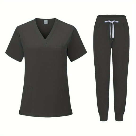 Doctor Short-sleeved Overalls, Hospital Operating Room Split Set, Hospital Elastic Lightweight Hand-washing Workwear