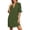 Green, variant on EYNMVR Shift Dress for Women V Neck Ruffle Sleeve Loose Summer Office Work Casual Dress