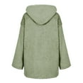 thumbnail image 6 of IROINNID Women's Open Front Coat Solid Color Long Sleeve Comfy Pocket Recreational Tops, Green, 6 of 7