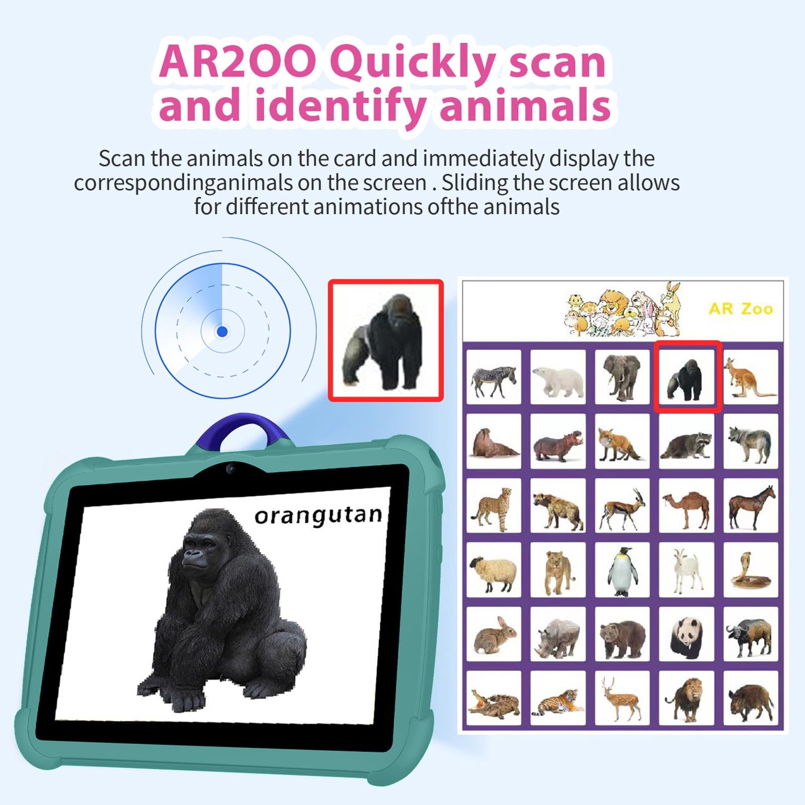 Kyusrd 7-inch android WIFI Bluetooth Children's Tablet Computer
