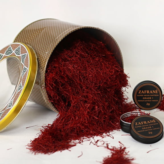 Premium Super Negin Saffron Threads – 2g, 100% Pure Grade A Red Saffron, Hand-Harvested, All-Natural Spice for Cooking, Baking & Tea
