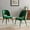 Multi-color, variant on Modway Rouse Performance Velvet Dining Side Chairs - Set of 2 in Emerald