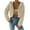 Beige, variant on Women Casual Fuzzy Zip Up Cropped Jacket with Hood Warm Comfortable Short Outerwear for Everyday Wear XXXL Size Black