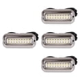 thumbnail image 3 of S SERENABLE 4Pcs Boat Transom Lights 27LED Stainless Steel for Yacht Pontoon Marine Red Light, 3 of 9