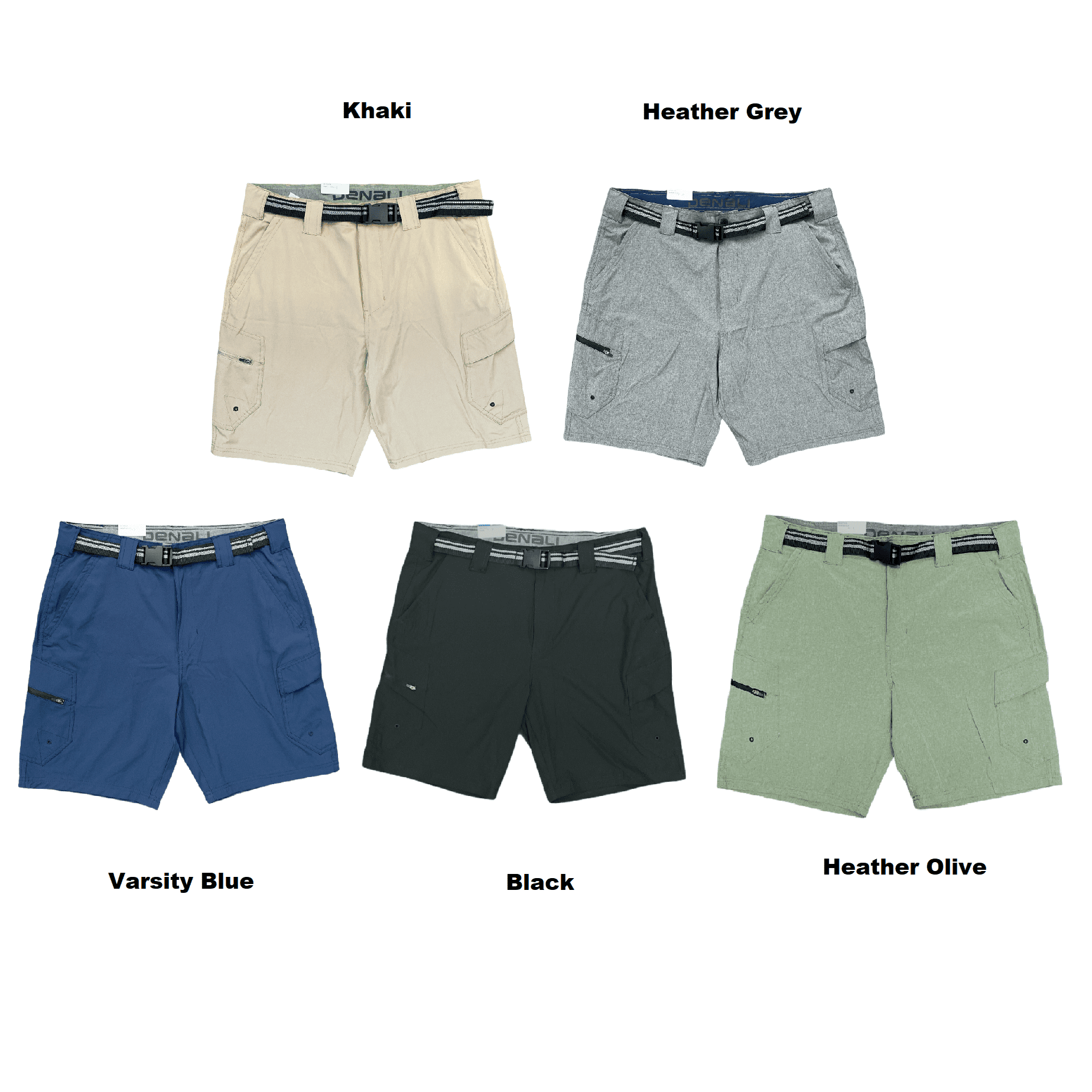 denali stretch hybrid cargo shorts