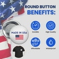 thumbnail image 3 of Round Button - State Seal Idaho - USA | Wearable Souvenir Pin, Travel Memorabilia, Collectible Accessory, 3 of 9