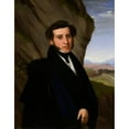 thumbnail image 2 of Eduard Friedrich Leybold 15x18 Gold Ornate Wood Frame and Double Matted Museum Art Print Titled - Portrait of Sam Ehrenstamm (1830), 2 of 4