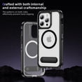 thumbnail image 2 of Dteck Magnetic & Seamless Stand for iPhone 15 Pro Max, Compatible with MagSafe, Military Grade Drop Protection, Slim Frosted Rugged Kickstand Phone Case for iPhone 15 Pro Max,Matte Black, 2 of 6