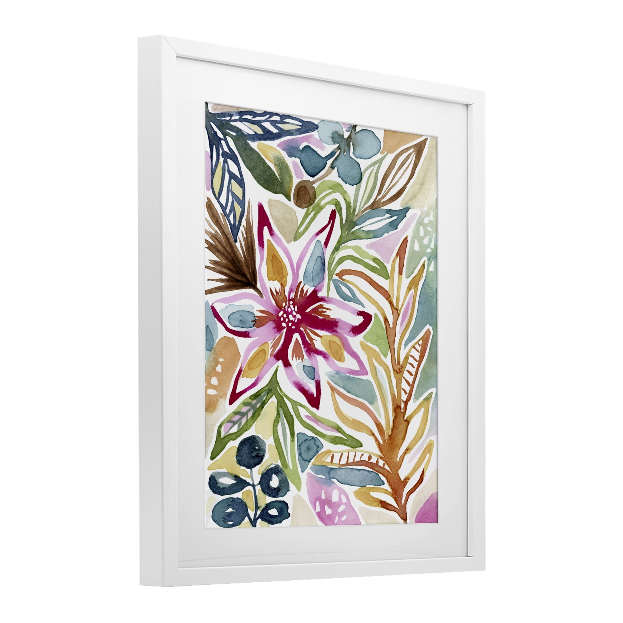Stupell Industries Vibrant Garden Impressions White Framed Print Under Glass, design by Lisa Nohren