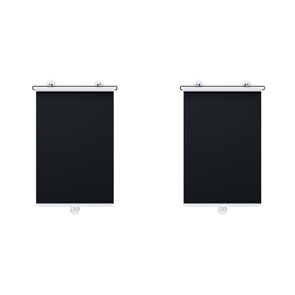 HWHCGZ Blackout Blind Curtains,Car Window Shade for Side Windows,with Suction Cups for Windows No Drill Cordless Blinds Temporary Portable Roller Shades UV Protection Window Shades for Home,2Pcs