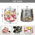 thumbnail image 2 of Yayeee Ashtray with Lid for Cigarette Smokeless Stainless Steel Home Ash Holder, Red Lobster, 2 of 7