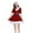 White, variant on SRZYMJ Mrs Santa Claus Dress for Women Velvet Hooded Dress with Belt Holiday Party Long Sleeve Dress Christmas Clothes