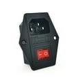 thumbnail image 4 of pitrice AC Power Socket 3-pin 3D Printer Machinery Rocker Switch On/off Power Outlet Flame Retardant, 4 of 5