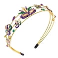 thumbnail image 2 of Diadema de felpa amarilla para mujer, diadema redonda con orejas de oso y ratón, aro para el pelo de maquillaje, diademas de moda para mujer, 2 of 2