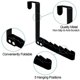 thumbnail image 5 of 2 Pack over the Door Hooks Hanger, Sturdy Foldable over Door Drying Rack for Clothes, Coats, and Towels, 5 of 5
