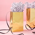 thumbnail image 2 of Small Gold Gift Bags by Celebrate It – 5.25"x3.25"x8.5" Paper & Plastic Gift Bags for Holidays - Birthdays & Special Occasions - 6 Pack, 2 of 3