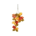 thumbnail image 2 of 24.02" Gradient Maple Leaf Wall Hanging Vines, Orange Red Yellow Faux Rattan for Thanksgiving Day, Flexible Cloth Foliage Ornaments for Table Decoration, AKLJWH, 2 of 6
