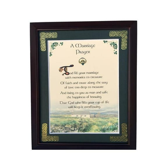 Peter Townsends Irish MPF8X10-A-Marriage-Prayer 8 x 10 in. A Marriage Prayer Blessing Photo Frame