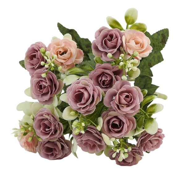 Artificial Rose Flowers, Silk Roses Bouquet, UV Resistant Roses for Outdoor Summer Decor, Wedding Birthday Home Centerpiece Table Decoration