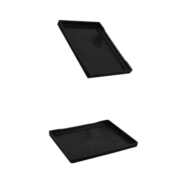 Paquete de 2 platos de bandeja de europeo para servir alimentos, , , ensaladeras, negro