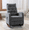 Gray, variant on Ucloveria Modern Home Rocking Chair, Comfy Armchair with Side Pocket, Living Room Lounge Single Sofa, High Backrest with Decorative Buttons, Grey