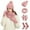 Pink, variant on Glisme Winter Women'S Woolen Hat Gloves And Socks 4 Piece Set Solid Color Warm Thermal Set For Fashionable Accessory Beige
