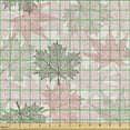thumbnail image 2 of Ambesonne Autumn Fabric by the Yard Upholstery, Abstract Maple Leaves Art, 3 Yards, Pastel Pink and Pale Sepia, 2 of 5