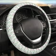 thumbnail image 4 of Kdxio Lilies Flowers Print Elastic Stretch Steering Wheel Cover,Auto Steering Wheel Cover,15 Inch Anti-Slip,Warm in Winter and Cool in Summer,Fit Suvs,Vans Cars,Trucks, 4 of 7
