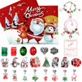 thumbnail image 2 of Calendario de cuenta regresiva de Navidad para niños y adolescentes, conjunto de pulsera de caja ciega sorpresa de Adviento, adornos DIY, regalos de Navidad, 24, 2 of 4