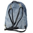 thumbnail image 3 of C.C Women's Faux Fur Fuzzy Backpack Schoolbag Shoulder Bag Purse, Denim, 3 of 4