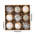 thumbnail image 3 of Christmas Tree Ornaments, 9-Pack Shatterproof Plastic Hanging Balls for Xmas Tree Decor, Home Party Supplies, Festive Decorations, 3 of 6