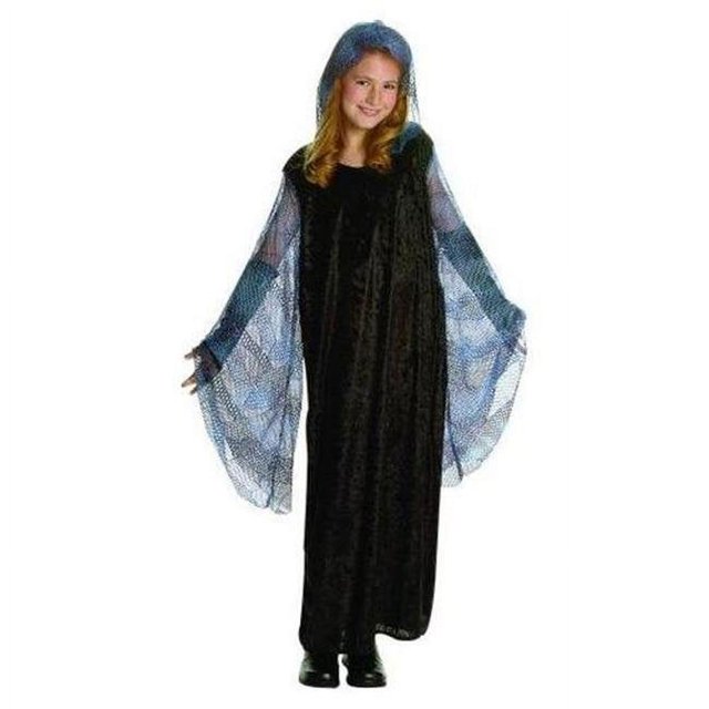 RG Costumes 91414-L Large Venus Dress with Mesh Hood Costume - Blue