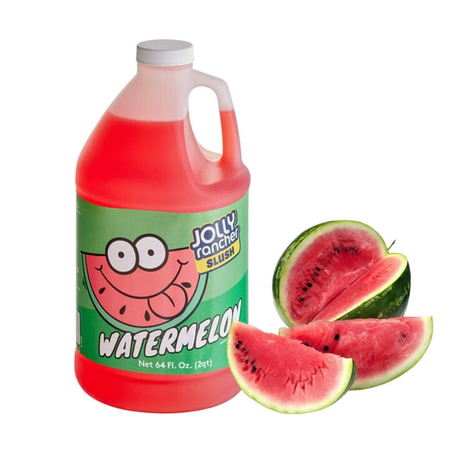 Jolly Rancher Concentré pour Slush à la Melon D\'eau, Pichet de 1⁄2 Gallon – Base de Sirop pour Services Alimentaires pour Slushs, Boissons Glacées et Breuvages