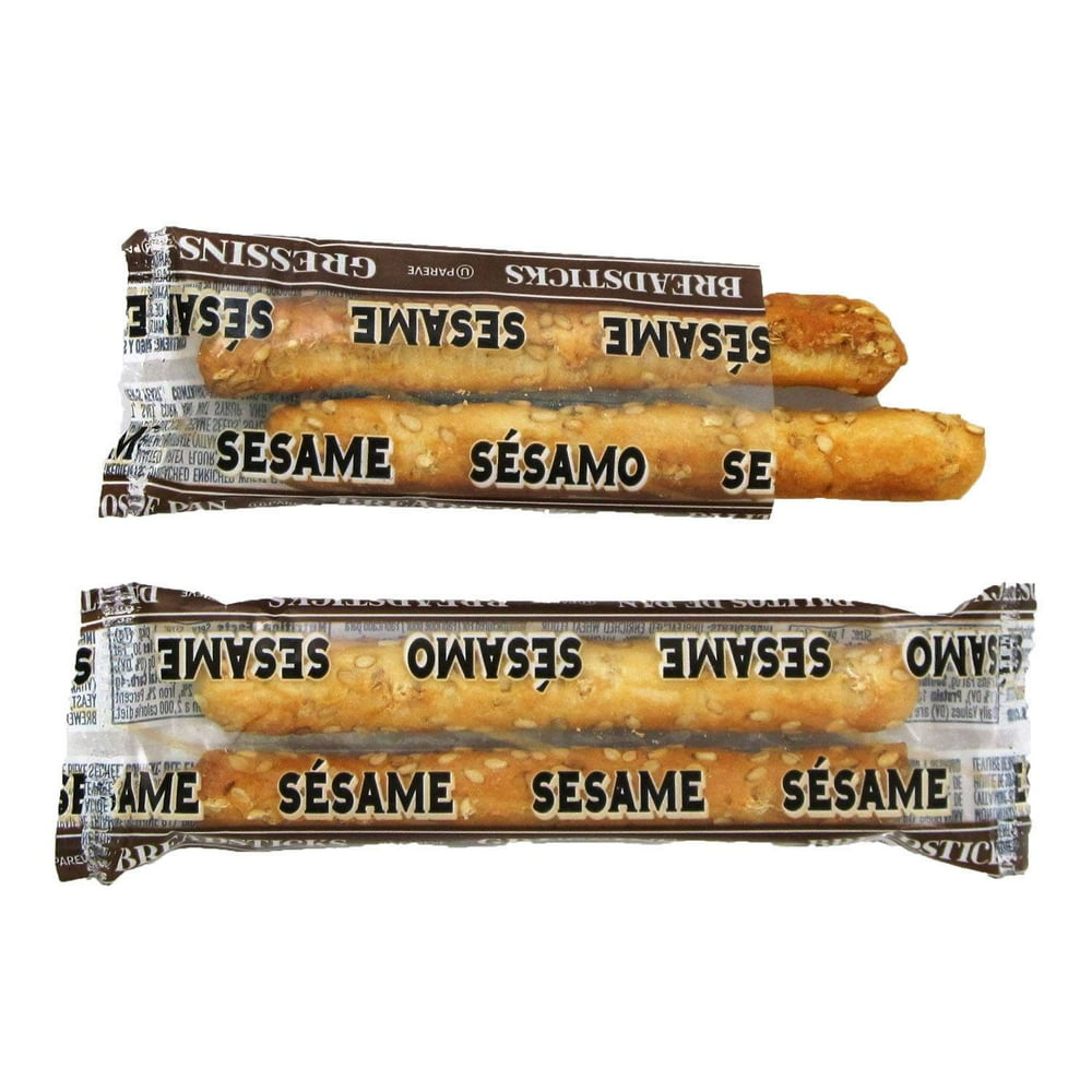 Clown Global Brands Individually Wrapped Sesame Breadsticks, 2 per pack
