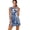BZA3483, variant on Blue Chinoiserie Toile pattern Sports Dresses Women Tennis Dress with Separate Shorts One-Piece Slim Fit Golf Dress