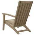 thumbnail image 3 of vidaXL Garden Adirondack Chair Light Brown Polypropylene, 3 of 5