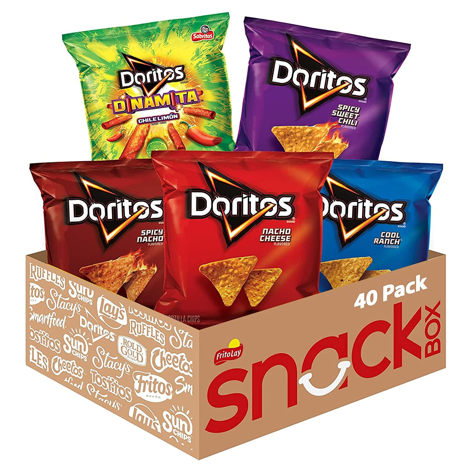 Doritos Flavored Tortilla Chips Variety Pack, 40 Count