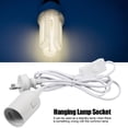 thumbnail image 3 of Light Socket  Lamp Bulb Holder E27 Hanging Pendant Light Fixture Lamp Bulb Socket Holder Cord With Switch AU Plug 220VWhite, 3 of 8