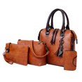 thumbnail image 3 of Monedero del bolso de las mujeres 4 unids / de moda para mujer, de hombro, con asa , con cierre de cremallera, correa de hombro desmontable ajustab Magideal Monedero del bolso de las mujeres, 3 of 7