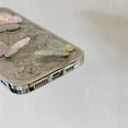 thumbnail image 4 of Designed for iPhone Case,Luxury Electroplated 3D Butterfly with Hand Bracelet Shockproof Protective Cover Phone Case (iPhone 14 Plus,Grey), 4 of 5