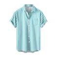 thumbnail image 1 of BOBOGOJP Button-Up Shirt for Men Short Sleeve Shirt Performance Button Down Shirt,Green S, 1 of 3