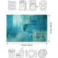 thumbnail image 2 of Modern Art Placemats Cafe Placemats Turquoise and Grey Abstract Art Painting Artwork Fabric and Linen Dining Placemats Colorful Placemats for Home Kitchen Decorations 18 x 12 Inches, Turquoise Grey, 2 of 7