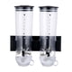 thumbnail image 2 of Dispensador de cereales doble para alimentos secos, máquina dispensadora de dulces, tarro, contenedor decorativo multifunción para montar en la pared Negro, 2 of 8