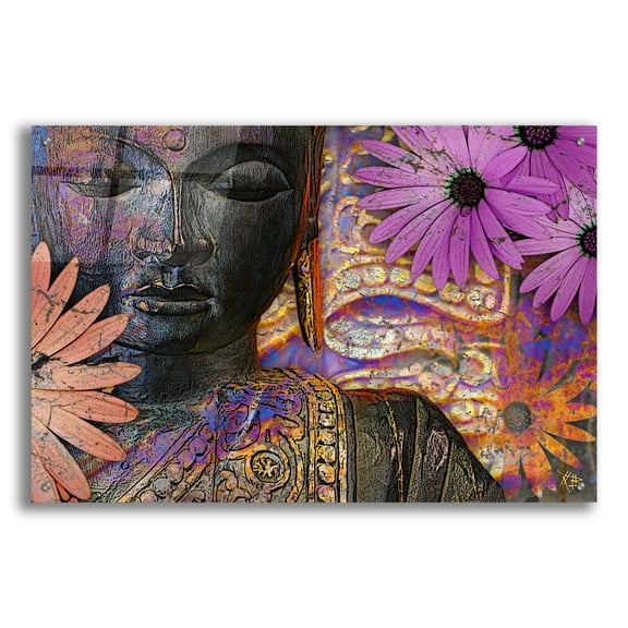 Epic Art 'Jewels of Wisdom' by Fusion Idol Arts, Acrylic Glass Wall Art, 36"x24"