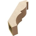 thumbnail image 6 of Ekena Millwork 5"W x 16"D x 16"H Valencia Rough Cedar Woodgrain TimberThane Knee Brace, Primed, 6 of 6
