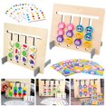 thumbnail image 1 of Baby Wooden Learning Color Match Educational Toys  Sensory Development Animal Matching Blocks Toy Color Recognition 3D Shape Matching Toy Gift for Kids Ages 3+, 1 of 10