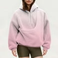 thumbnail image 4 of NMMUED Hoodie with Dog Pouch Winter Hoodie Pet Hoodie Womens Long Sleeve Tops Pet Pouch Sweatshirt Plain Hoodies for Women Cat Pocket Hoodie Pink L, 4 of 7
