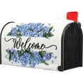 thumbnail image 3 of Spring Farmhouse Welcome Magnetic Mailbox Cover 21x18in Hydrangea Flowers Welcome Post Box Cover for Outdoor Home, 3 of 6