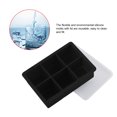thumbnail image 4 of Molde de silicona para hacer cubitos de hielo, 6 cavidades, bandeja para dulces y Chocolate, herramientas de cocina, color negro, 4 of 8